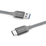 Nevox 1480 Cable Usb 2 M Usb 3.2 Gen 2 (3.1 Gen 2) Usb A Usb C Gris