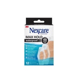 Nexcare Max Hold Waterproof Pack De 12 Apositos Surtidos - Impermeable - Fijacion 48h - Transpirable - Color