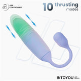 Nexegg Motion Huevo Vibrador Con Thrusting App Lila/Pistacho