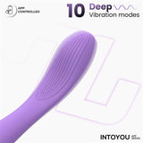 Neya Vibrador Punto G Con App Púrpura