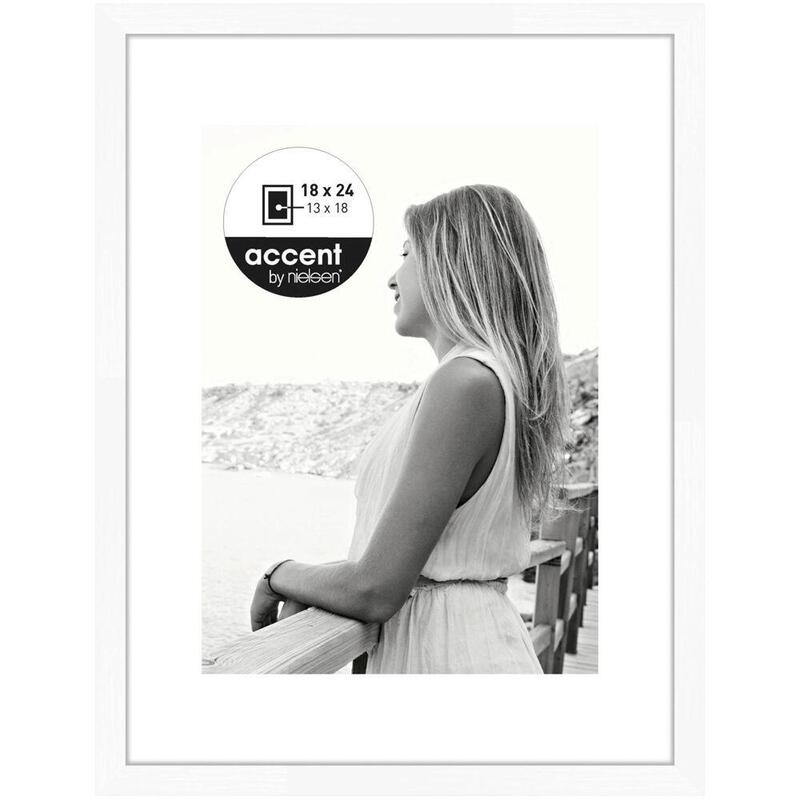 Nielsen Aura Blanco 18x24 Madera Incl. Passepartout 1134001