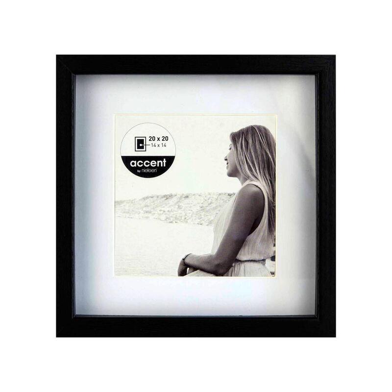 Nielsen Aura Negro 20x20 Madera Incl. Passepartout 1115000