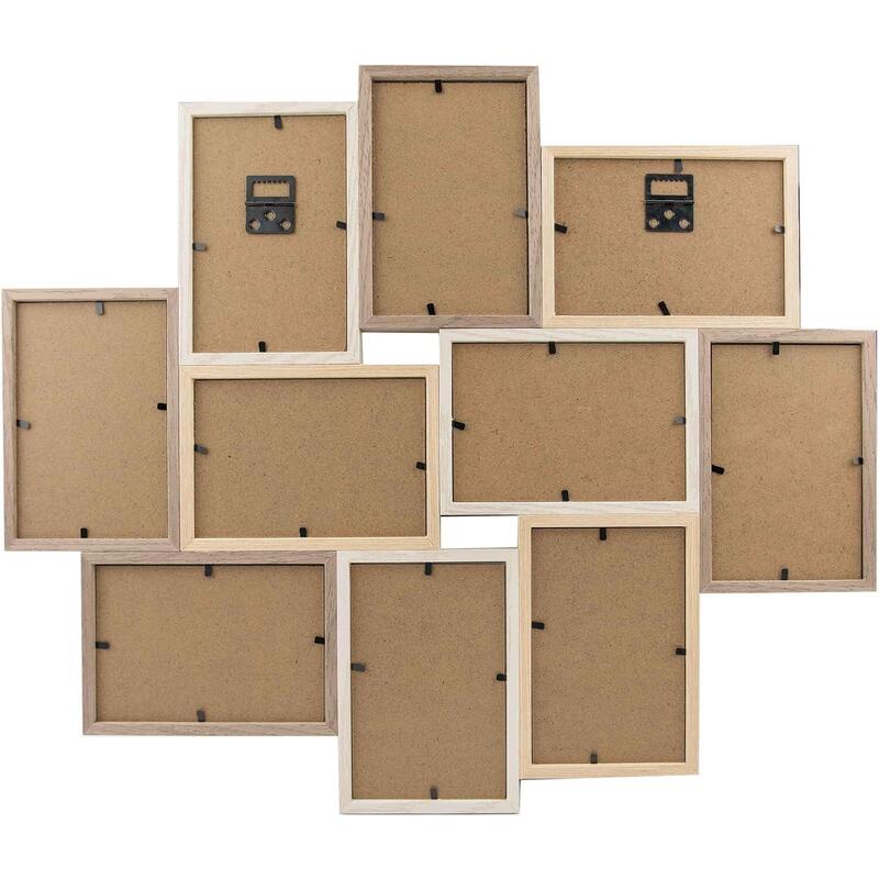 Nielsen Collage Colores Mezclados 10 10x10x15 Galería De Madera 8999345