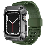 Nillkin Carcasa+Correa Dynaguard Apple Watch 45mm Gris+Verde - Compatible Con Apple Watch 7/8