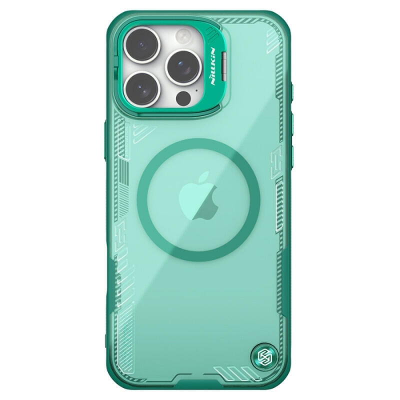 Nillkin Funda Iceblade Prop Magnética Con Soporte Protector De Cámara Iphone 16 Pro Verde