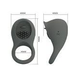 Pretty Love - Nimbus Anillo Vibrador Con Lengua Gris