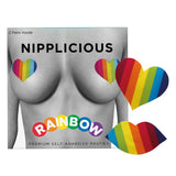 Nipplicious Pezoneras De Corazón Arcoiris