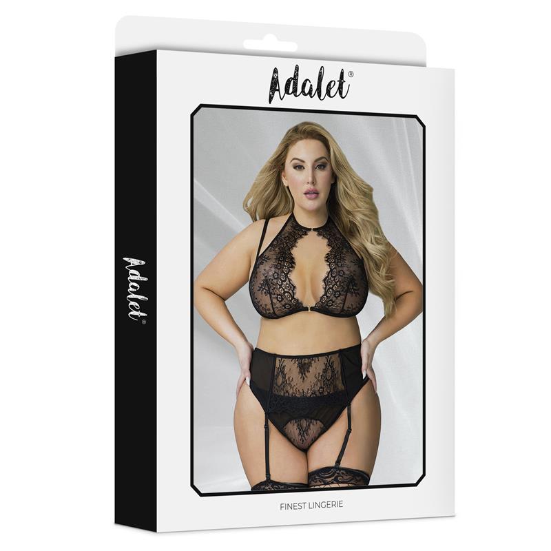 Nisa Set Sujetador, Liguero Y Tanga Talla 44-46
