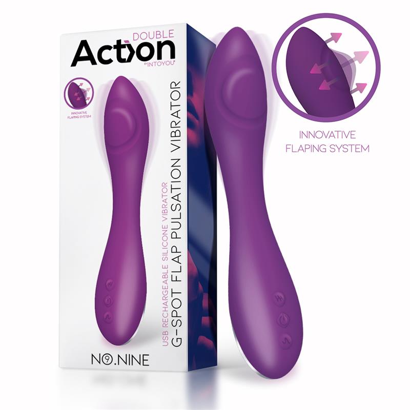 No. Nine Vibrador Punto G Función De Pulsación Usb Magnético Silicona