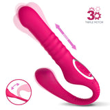 Vibrador  No. Twentythree  Doble Con Pulsación Y Thrusting Flexible 180º
