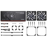 Noctua Nf-A14x25 G2 Pwm Sx2-Pp Chromax.Negro Gehäuseventilador 140 Mm (2 Stück)