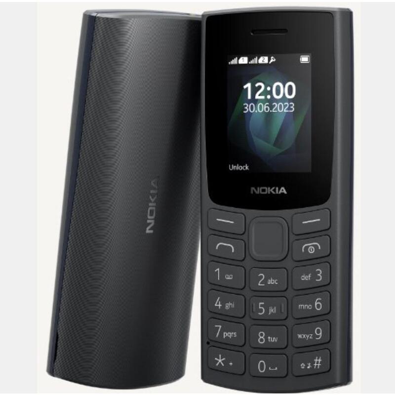 Nokia 105 2g (2023), Charcoal, Dual Sim, Feature Phone Neu