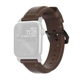 Nomad Traditional Strap Leather Brown Connector Black 38/40/41mm