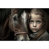 Norimpex Diamond Mosaic  - Girl With A Horse