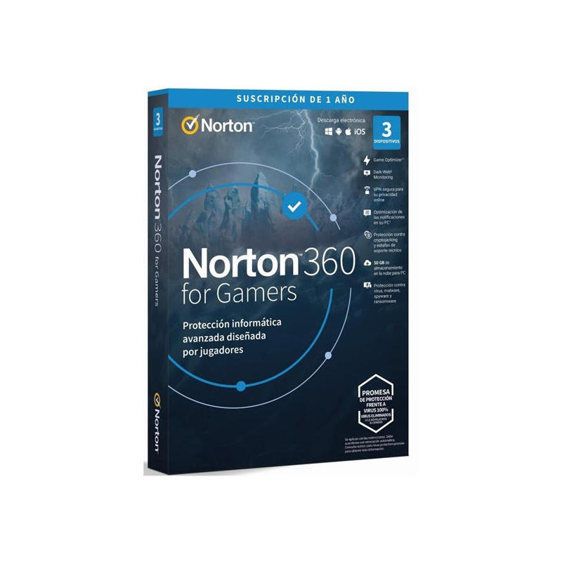 Norton 360 For Gamers 50gb Portugues 1 User 3 Device 12mo Box