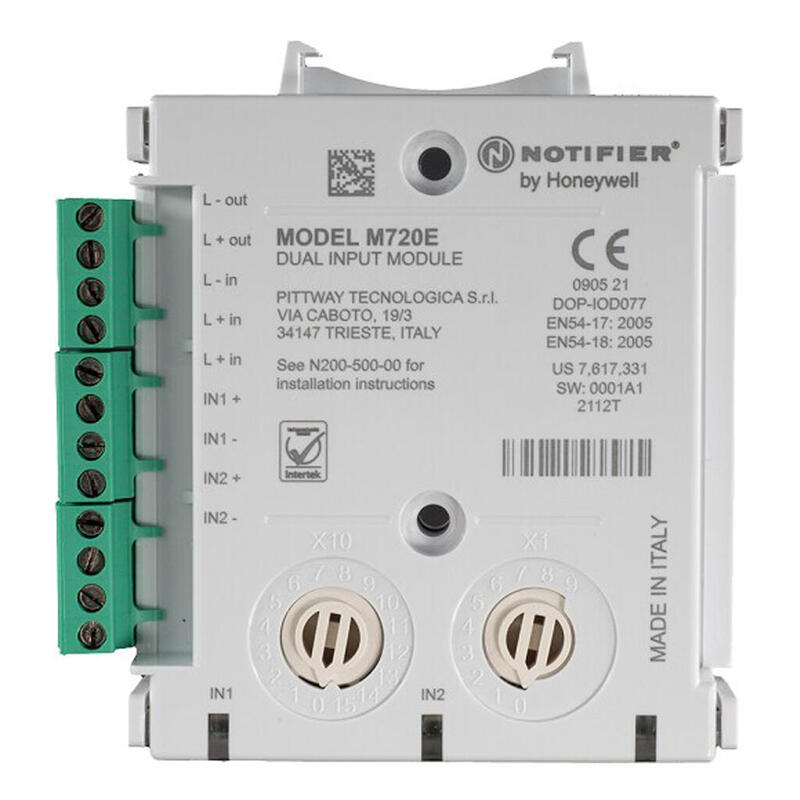Notifier M720e Módulo Monitor Direccionable Con 2 Entradas Supervisadas. Protocolos Clip Y Opal