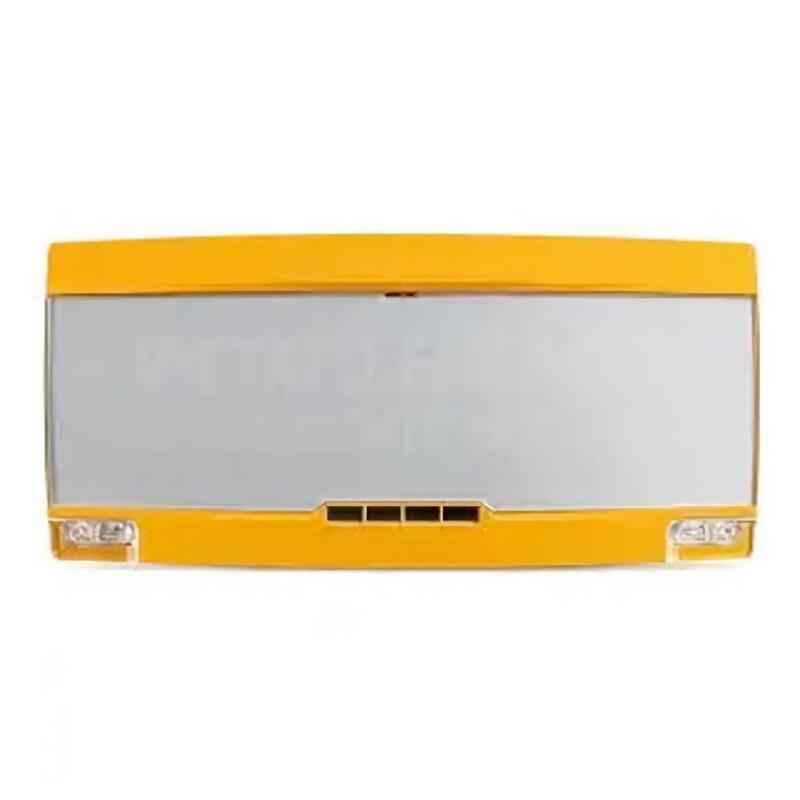 Notifier Pan1-Plus-Y-Sp Panel Indicador Convencional Extinción En 54.3/23 Exterior De Color Amarillo Con Letrero Gris Y Texto En Blanco