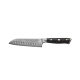 Kohersen Elegance Ebony Wood Cuchillo Santoku Acero Damasco 12,7 Cm