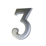 Numero 3 Niquel Mate 10cm Fijacion Invisible Edm