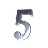 Numero 5 Niquel Mate 10cm Fijacion Invisible Edm