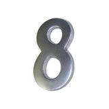 Numero 8 Niquel Mate 10cm Fijacion Invisible Edm
