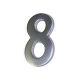 Número 8 Niquel Mate 10cm Fijación Invisible