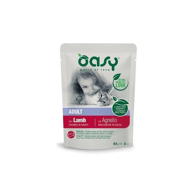 Oasy Chunks In Gravy Adult Lamb 85gr