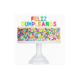 Oh Yeah Vela Con 15 Letras "Feliz Cumpleaños" 2,8cm Multicolor