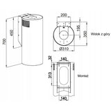 Okap Maan Elba Wpb 731 Zloty Piaskowy