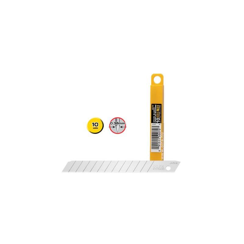 Olfa Repuesto Cutter 9mm / Cuchilla Fracturable 10 Cuchillas