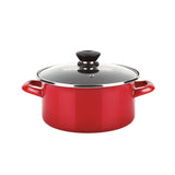 Olla Optimax + Tapa Roja Acero Aisi 430 Ø26 X 14cm