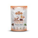 Ollo Air-Dried Energy Venison Strips - Premio Para Perros - 80g