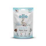 Ollo Air-Dried Light Rabbit Strips - Premio Para Perros - 80g