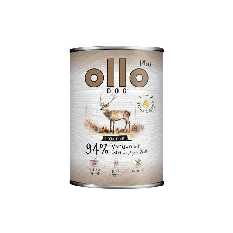 Ollo Plus Kolagen Jelen 400g Puszka Para Perro
