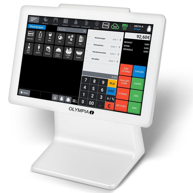 Olympia Regimrierkasse Ts10 +Scanner Blanco