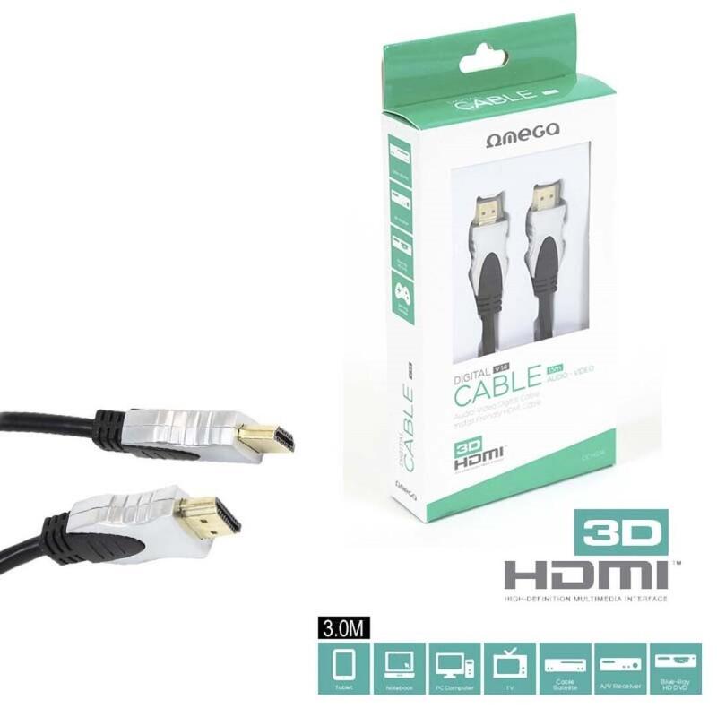 Omega Cable Hdmi 1.4 Premium Gold 3,0m Blister Ochg34
