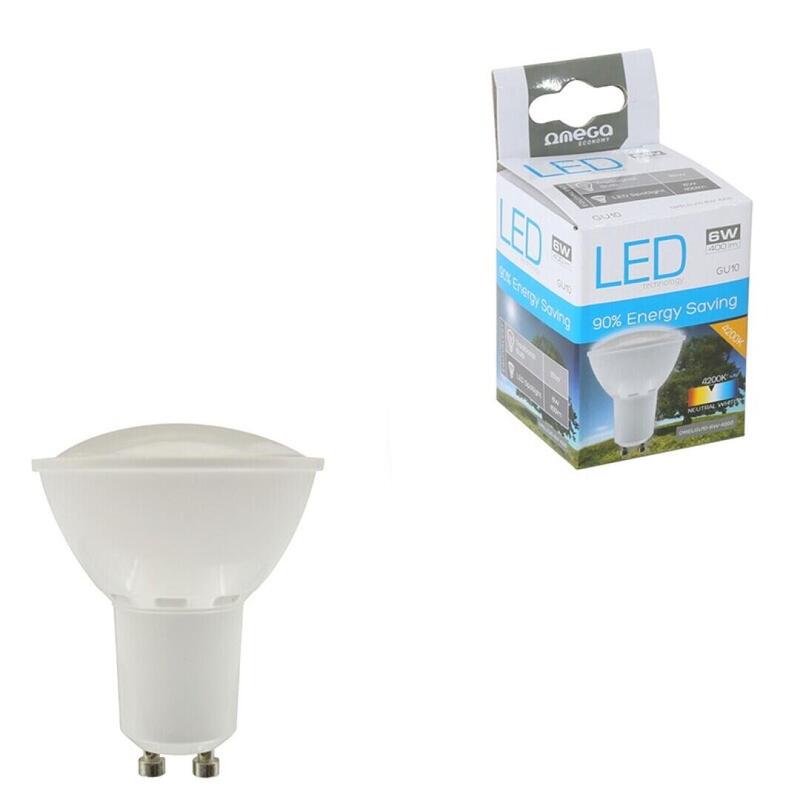 Omega Foco Led 6w Gu10 4200k 400lm