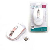 Omega Raton Inalambrico 1000-1600dpi Om220wp Blanco-Rosa Om220wp
