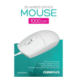 Omega Raton Optico 3d Usb 1000dpi Om439 Blanco
