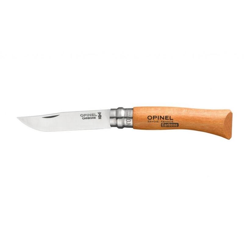 Opinel Cuchillo No. 07 Carbono, Mango De Madera De Haya
