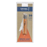 Opinel Navaja De Bolsillo  No. 10 Carbonklinge Mit Holzgriff