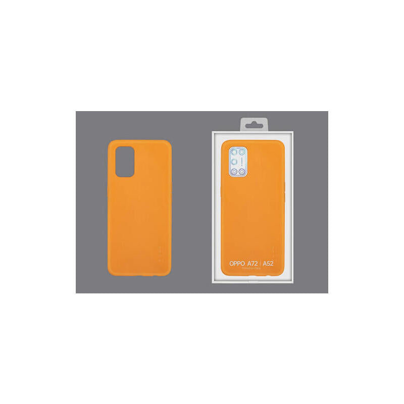Oppo Liquid Silicon Case A52/A72 Naranja