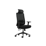 Oqonos Cherg 016 Silla De Oficina Ergonomica Con Reposacabezas Cervical Ajustable, Tejido Impermeable, Mecanismo