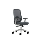 Oqonos Cherg 026 Silla De Oficina Ergonomica Con Soporte Lumbar Ajustable En Altura Y Profundidad, Reposabrazos 4d,