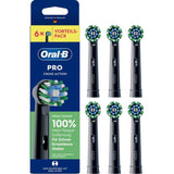 Oral-B Aufsteckbürsten   Schwarz Pro Crossaction 6er