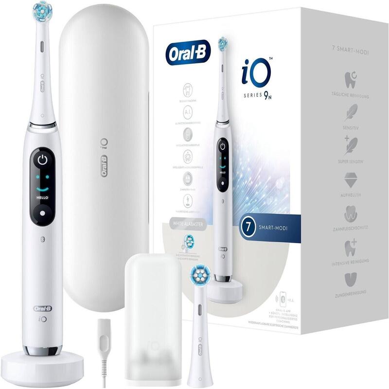 Oral-B Oral-B Io Series 9n, Cepillo De Dientes Eléctrico Blanco, Alabastro Blanco