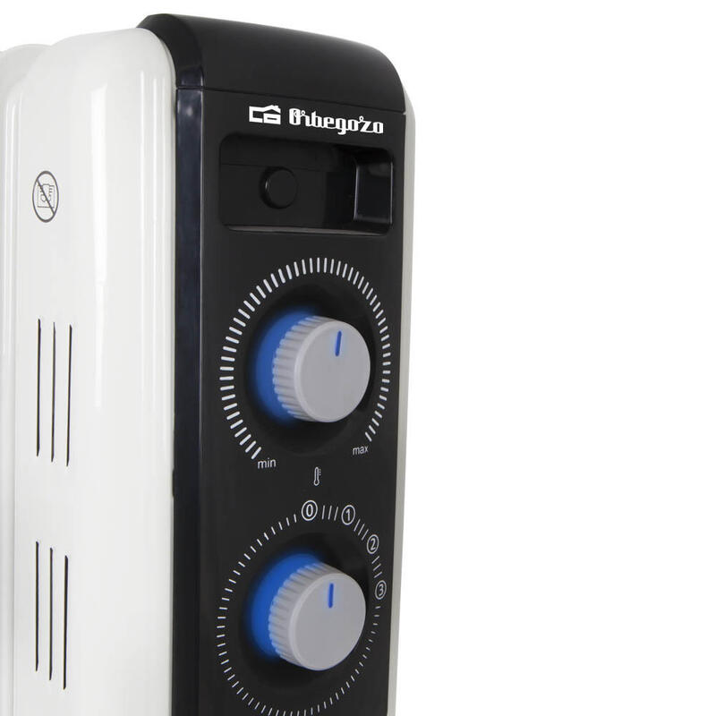 Orbegozo Rf Radiador De Aceite Confort Series - Potencia Ajustable - Alta Inercia Termica - Seguro Y Silencioso - Facil