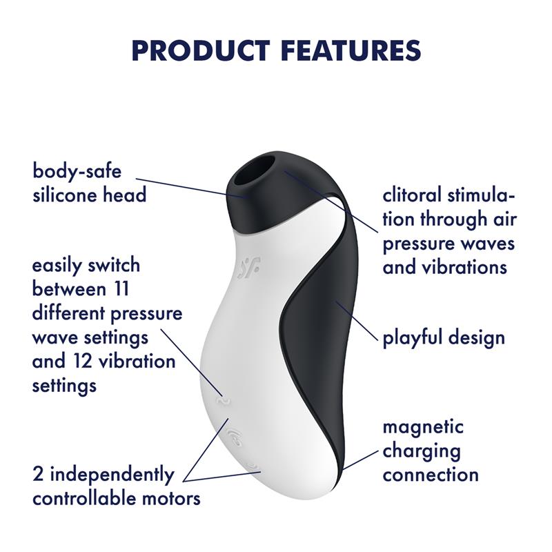 Orca Succionador De Clítoris Double Air Pulse