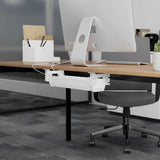 Organizador Maclean De Cables/Extensiones Bajo Escritorio, Carga Máx. 5 Kg, Blanco, Mc-106 W