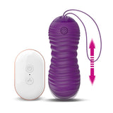 Orio Huevo Vibrador Y Movimiento Telescópico Up And Down Control Remoto Púrpura